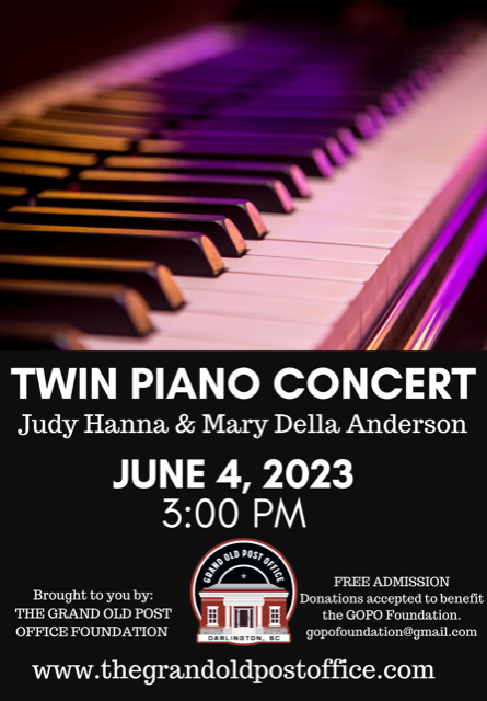 Twin Piano Concert June 4th 2023