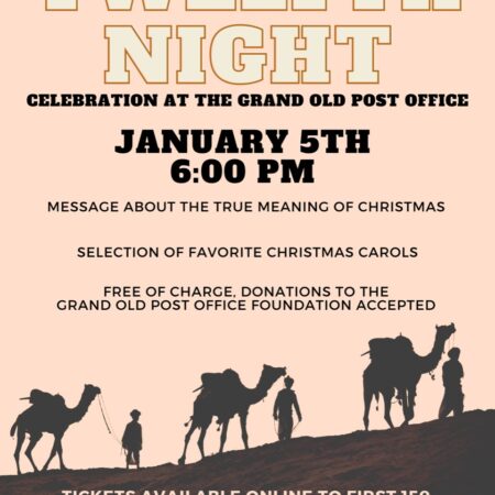 Twelfth Night Celebration January 5th, 2025