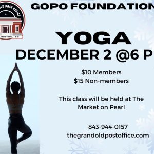 GOPO Foundation Presents Yoga with Susan Weesner December 2nd, 2025
