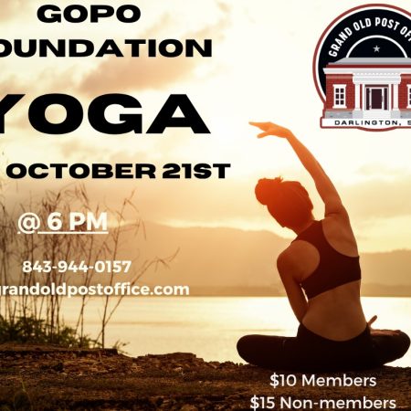 GOPO Foundation Presents Yoga with Susan Weesner October 21st, 2025
