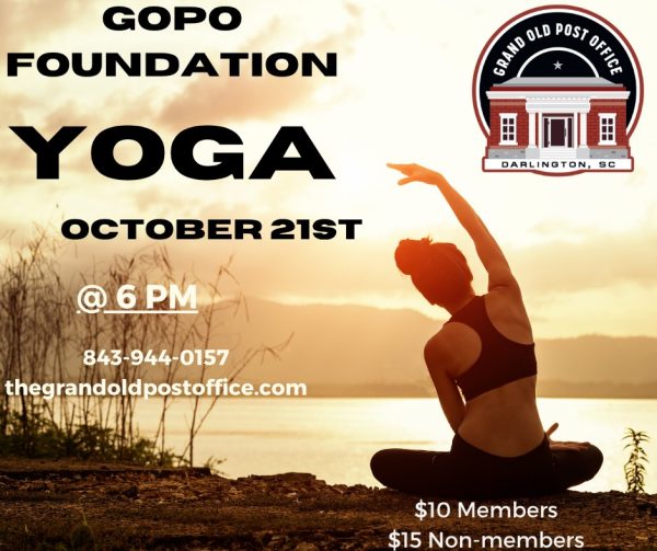 GOPO Foundation Presents Yoga with Susan Weesner October 21st, 2025