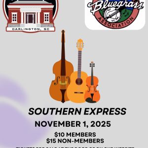 SEBGA Monthly Bluegrass Concert November 1st, 2025