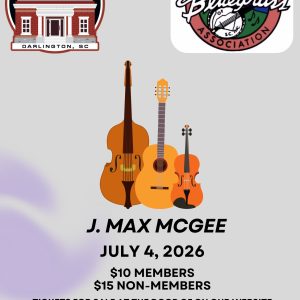SEBGA Monthly Bluegrass Concert July 4th, 2026