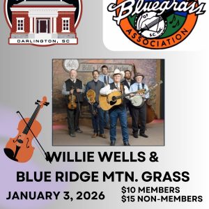 SEBGA Monthly Bluegrass Concert January 3rd, 2026