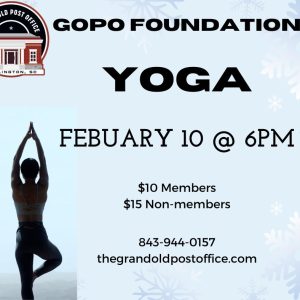 GOPO Foundation Presents Yoga with Susan Weesner February 10, 2026 at 6PM