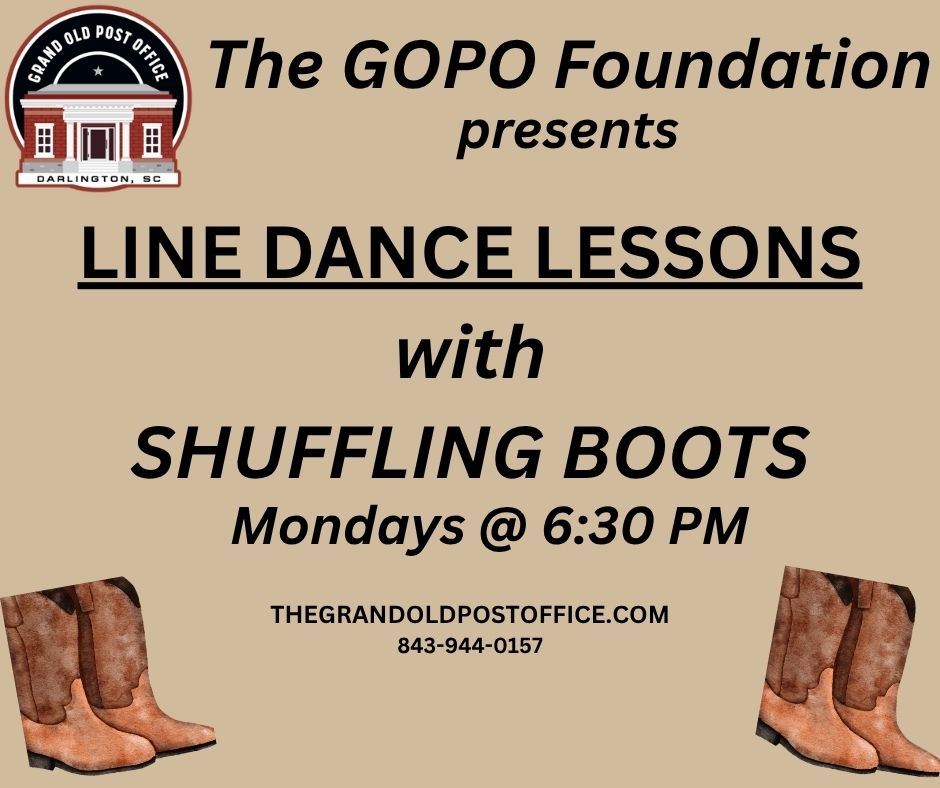 Line Dance Lessons Mondays at 6:30 PM