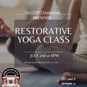 Restorative Yoga July 2,2026