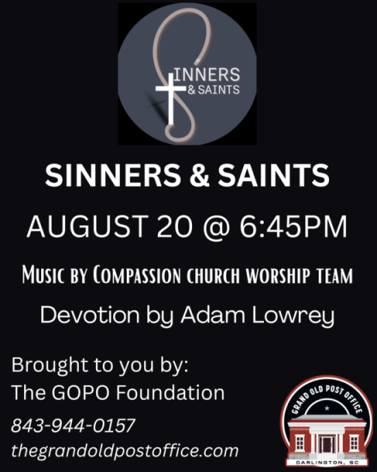  Sinners & Saints August 20th