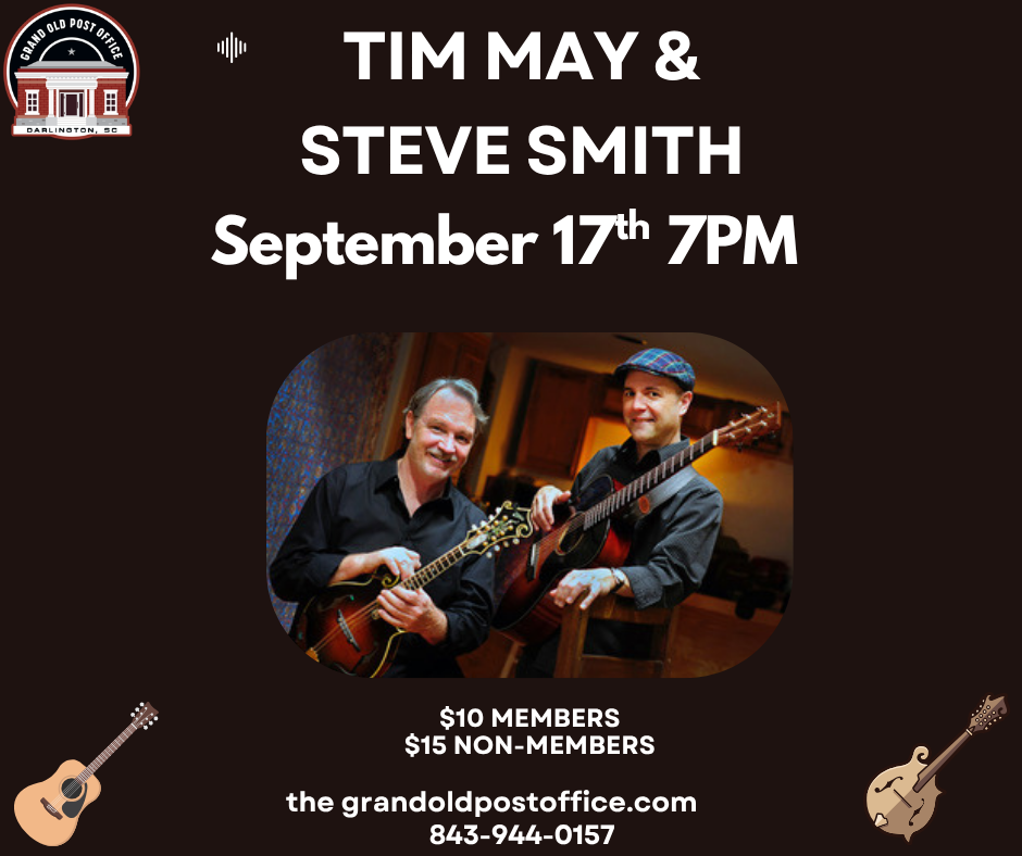 Tim May & Steve Smth September 17th!