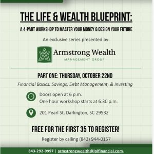 Life and Wealth Blueprint Part 1 October 22 @ 6;30PM