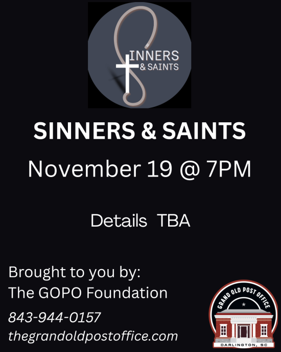  Sinners & Saints October 29h